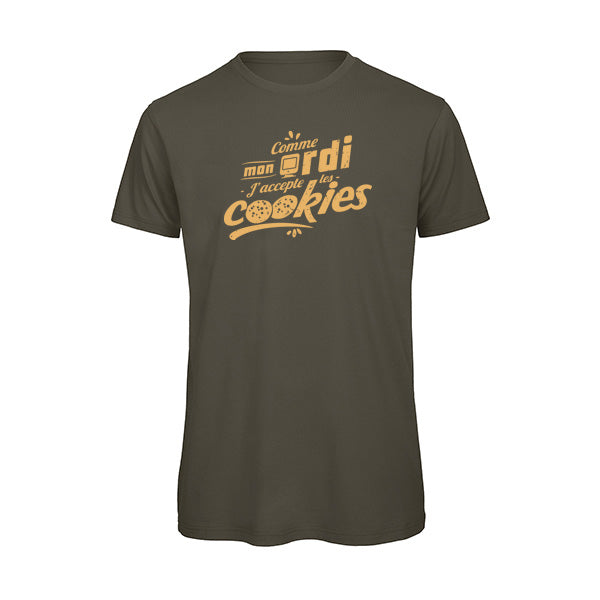 T-shirt humour J'accepte les cookies