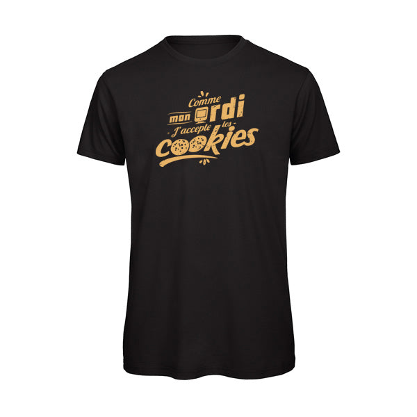 T-shirt humour J'accepte les cookies