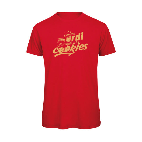 T-shirt humour J'accepte les cookies
