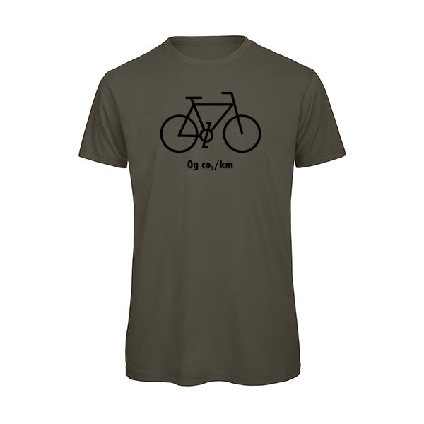 T-shirt Vélo Humour "0g CO2/km" – Écolo et Stylé