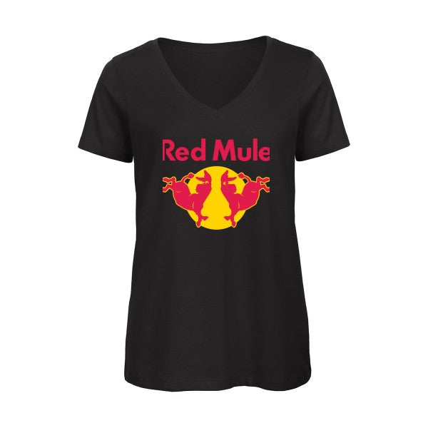 Red Mule    T-shirt femme bio col V