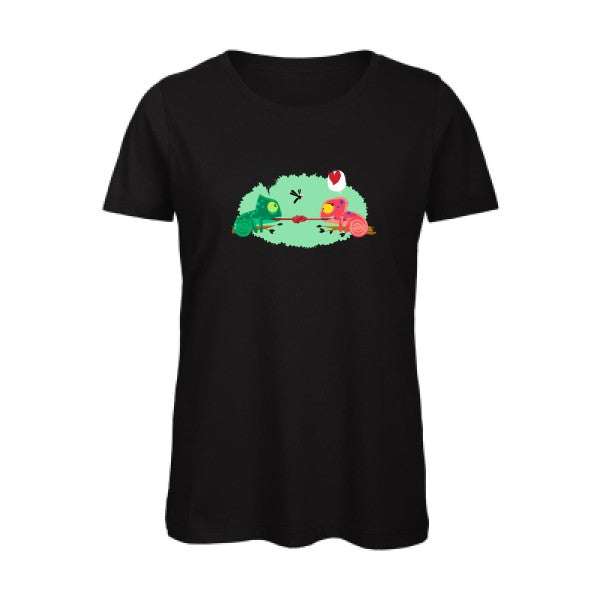 poor chameleon   T-shirt femme bio