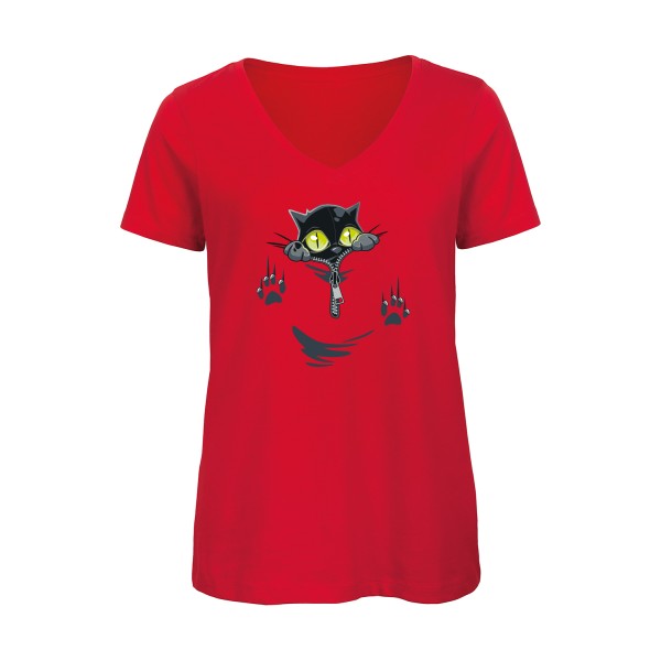 oOh    T-shirt femme bio col V