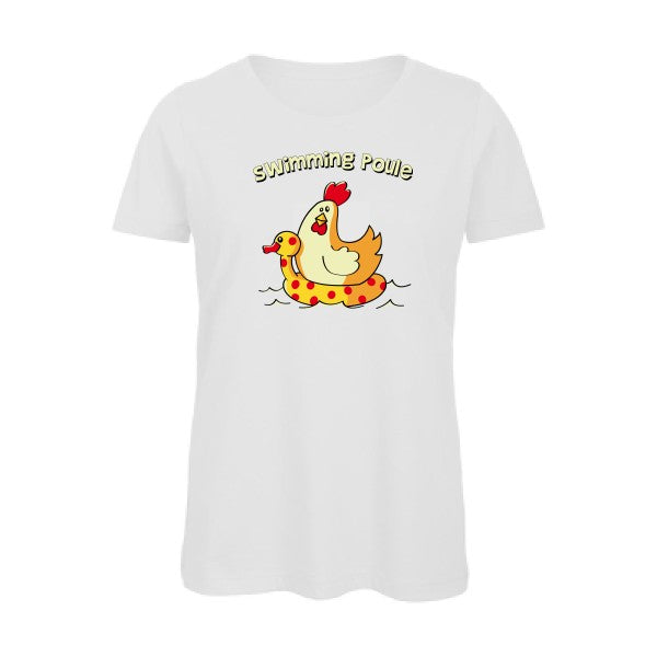 swimming poule   T-shirt femme bio