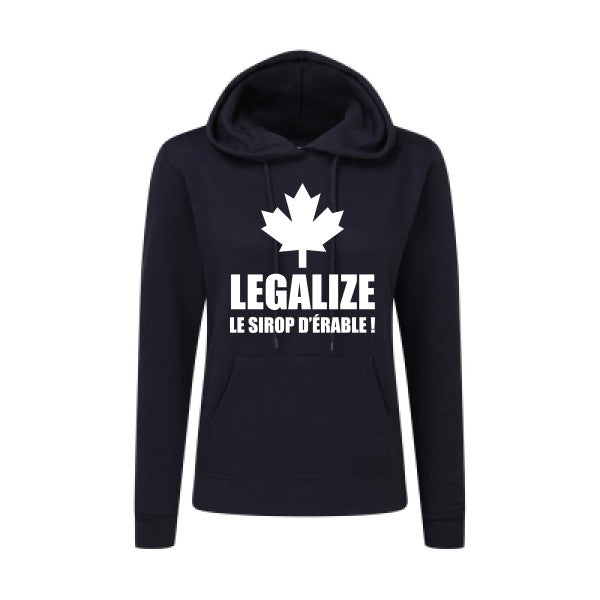 Legalize le sirop d'érable Blanc  - Sweatshirt Sweat capuche femme