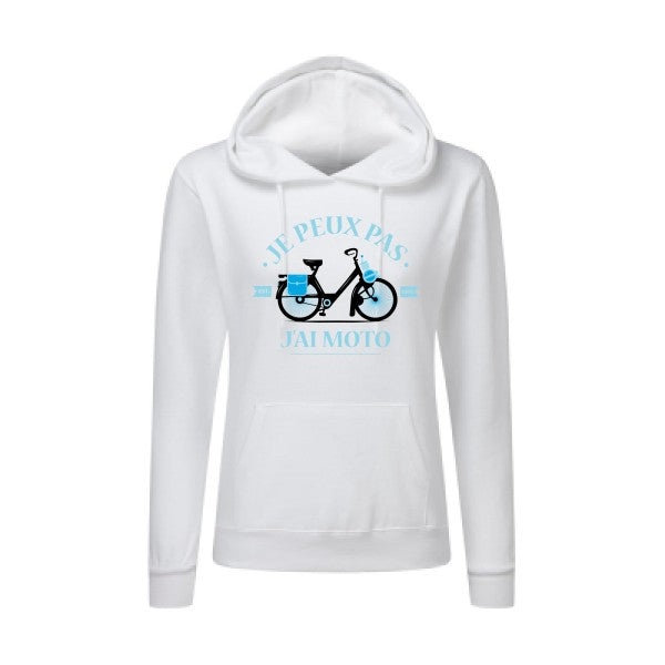 Je peux pas j'ai moto SG - Ladies' Hooded Sweatshirt Sweat capuche femme