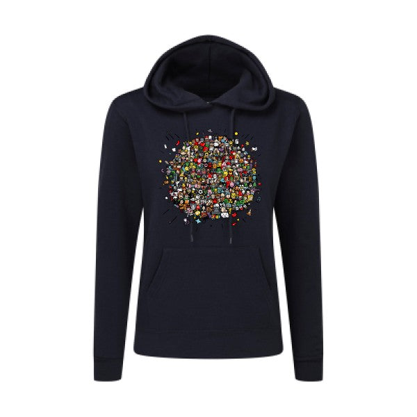 Planète Pop Culture SG - Ladies' Hooded Sweatshirt Sweat capuche femme