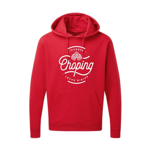 Journée Choping Blanc Sweat capuche homme 