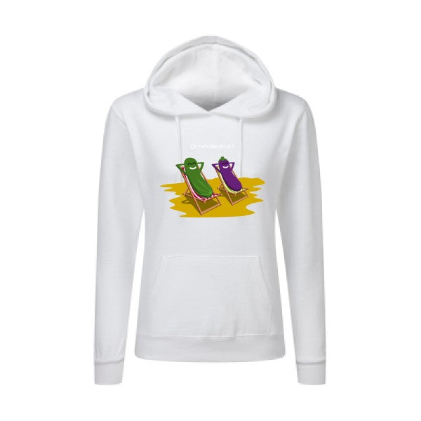 On n'est pas bio là ? SG - Ladies' Hooded Sweatshirt Sweat capuche femme