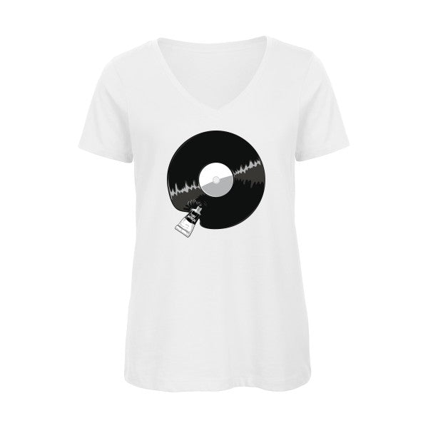 Le tube    T-shirt femme bio col V