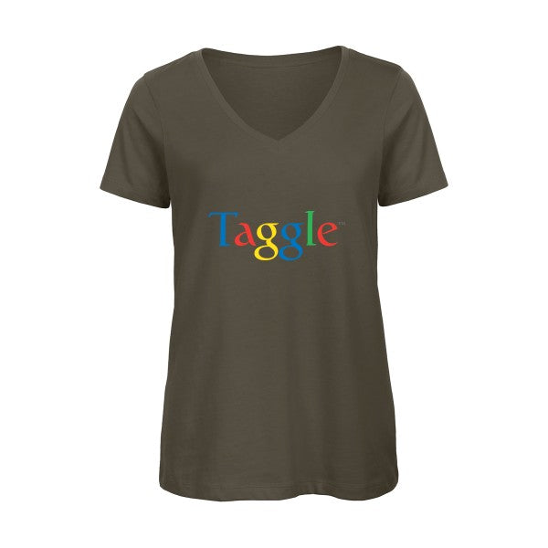 Taggle    T-shirt femme bio col V