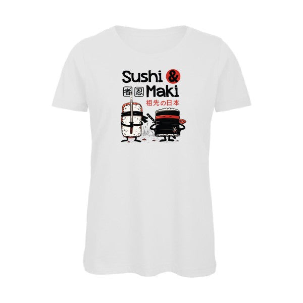 Sushi et Maki   T-shirt femme bio