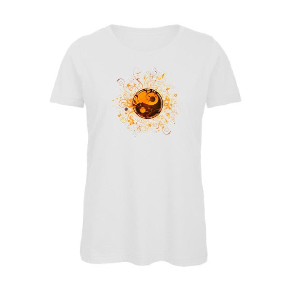 ying yang   T-shirt femme bio