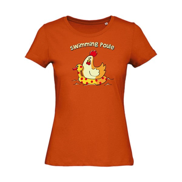 swimming poule   T-shirt femme bio