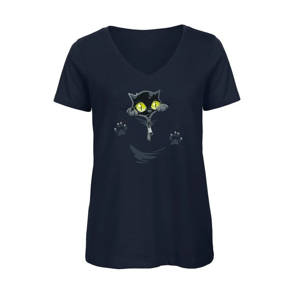 oOh    T-shirt femme bio col V