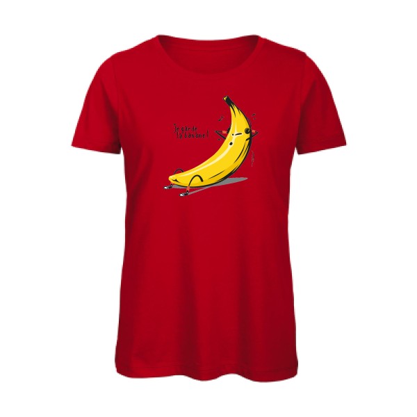 Je garde la banane !   T-shirt femme bio