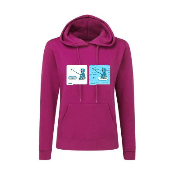 Fishing in Arctic SG - Ladies' Hooded Sweatshirt Sweat capuche femme