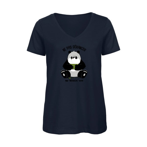 Ne pas déranger    T-shirt femme bio col V