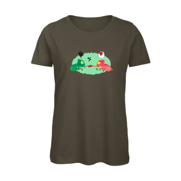 poor chameleon   T-shirt femme bio