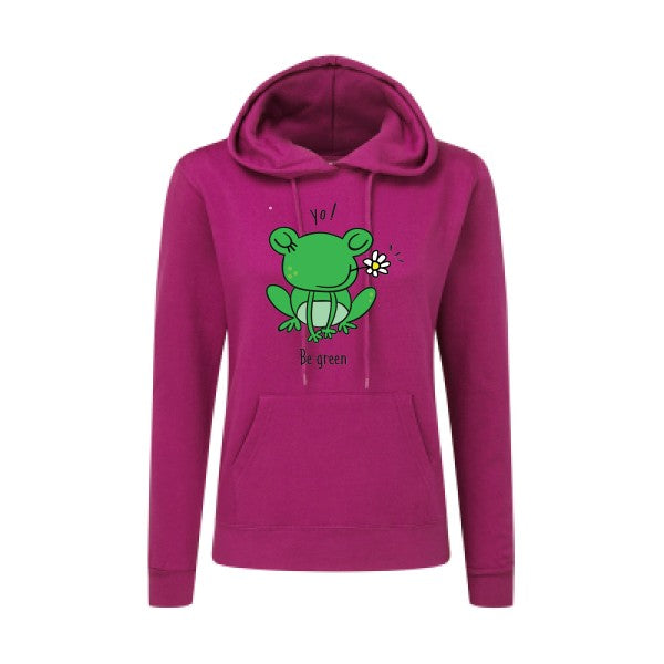 Be Green  SG - Ladies' Hooded Sweatshirt Sweat capuche femme