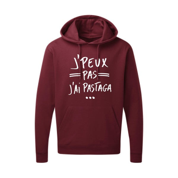 J'peux pas j'ai pastaga Blanc Sweat capuche homme 