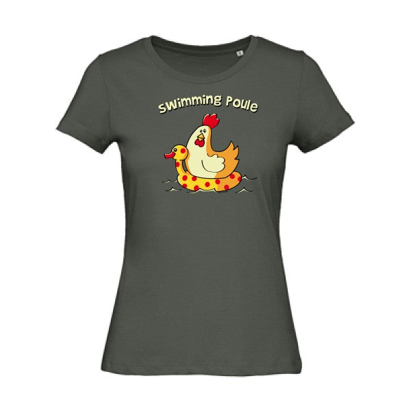 swimming poule   T-shirt femme bio