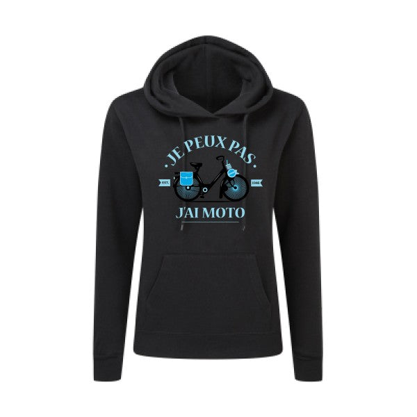 Je peux pas j'ai moto SG - Ladies' Hooded Sweatshirt Sweat capuche femme