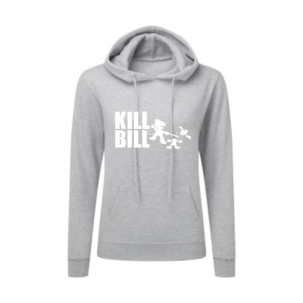 kill bill Blanc  - Sweatshirt Sweat capuche femme