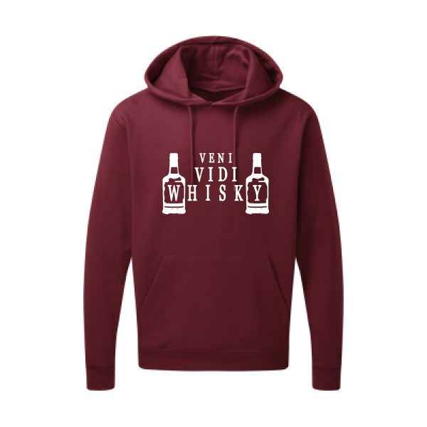 VENI VIDI WHISKY Blanc Sweat capuche homme 