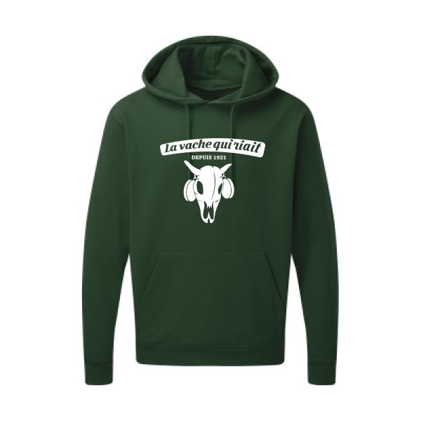 vache qui riait Blanc Sweat capuche homme 