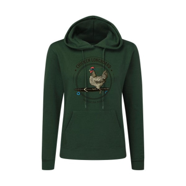 Chicken Longboard SG - Ladies' Hooded Sweatshirt Sweat capuche femme