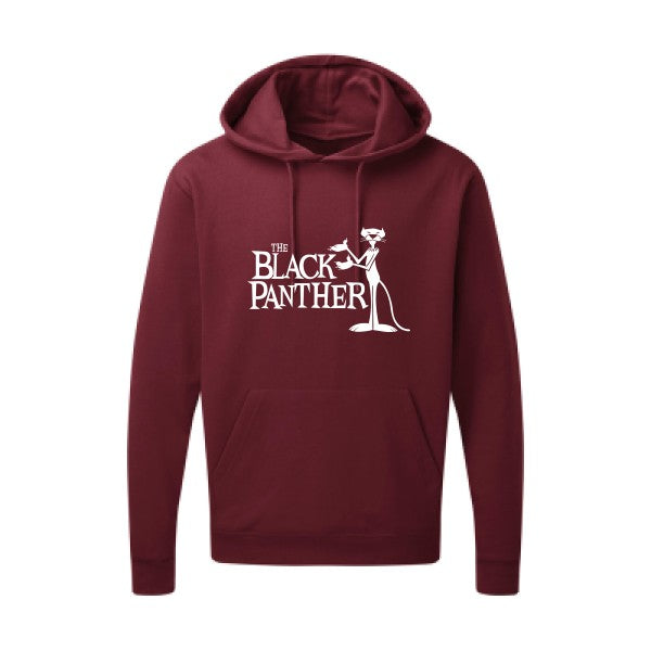 The black panther Blanc Sweat capuche homme 