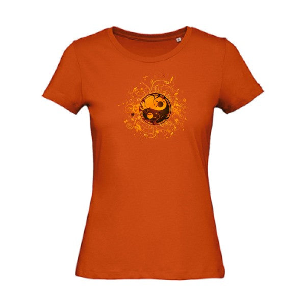 ying yang   T-shirt femme bio