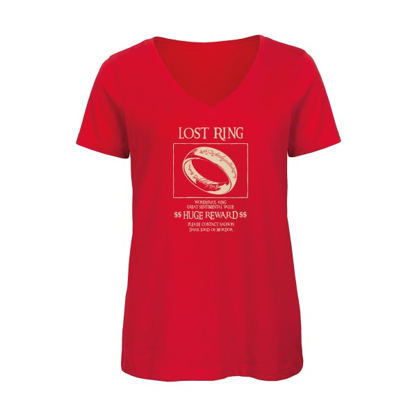 Lost Ring    T-shirt femme bio col V