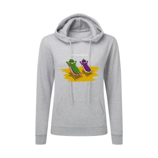 On n'est pas bio là ? SG - Ladies' Hooded Sweatshirt Sweat capuche femme