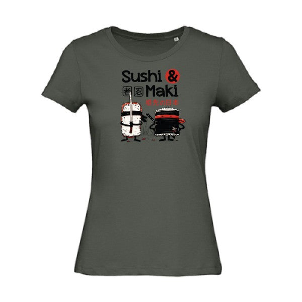 Sushi et Maki   T-shirt femme bio