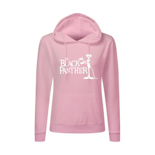 The black panther Blanc  - Sweatshirt Sweat capuche femme