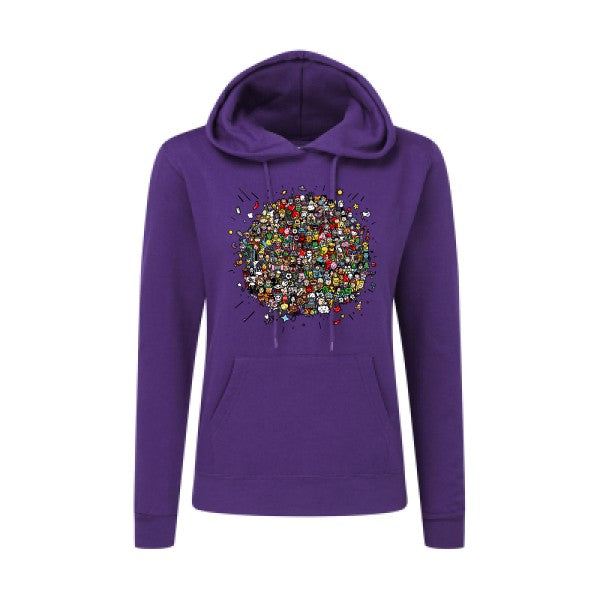 Planète Pop Culture SG - Ladies' Hooded Sweatshirt Sweat capuche femme