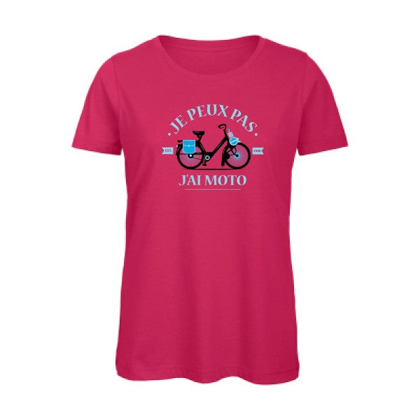 Je peux pas j'ai moto   T-shirt femme bio