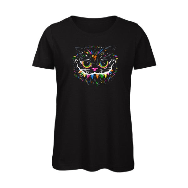 Le chat du Cheshire   T-shirt femme bio