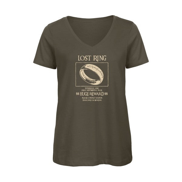 Lost Ring    T-shirt femme bio col V