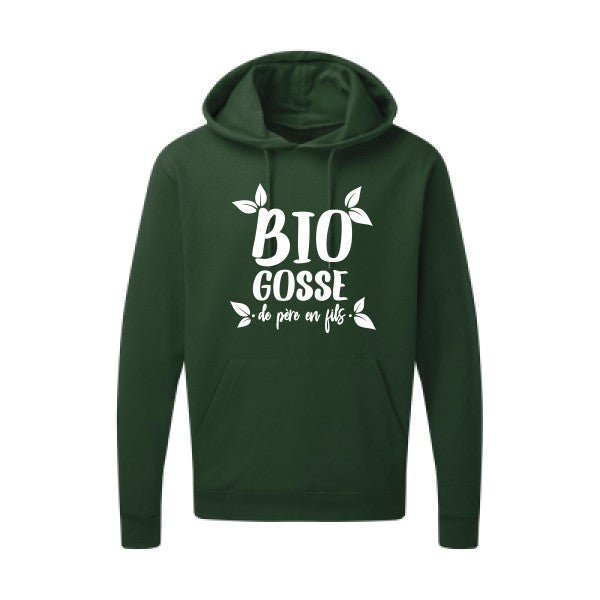 BIO GOSSE  Blanc Sweat capuche homme 