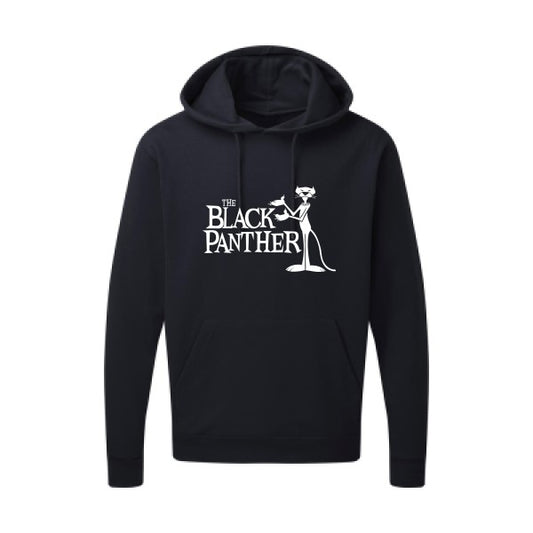 The black panther Blanc Sweat capuche homme 