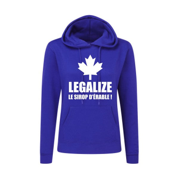 Legalize le sirop d'érable Blanc  - Sweatshirt Sweat capuche femme