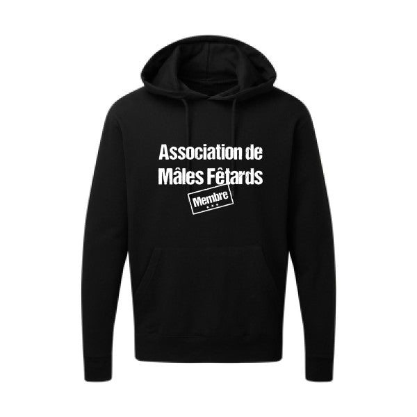 Association de Mâles Fêtards Blanc Sweat capuche homme 