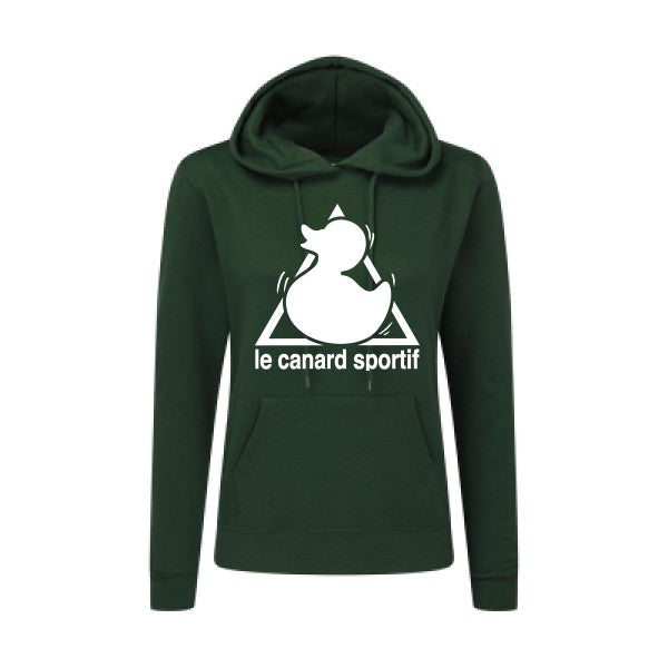 Canard Sportif Blanc  - Sweatshirt Sweat capuche femme