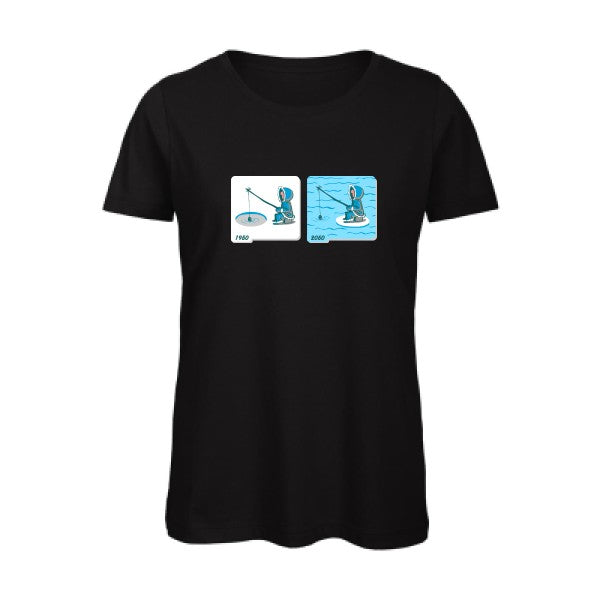 Fishing in Arctic   T-shirt femme bio