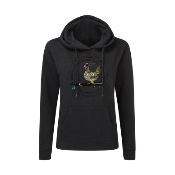 Chicken Longboard SG - Ladies' Hooded Sweatshirt Sweat capuche femme