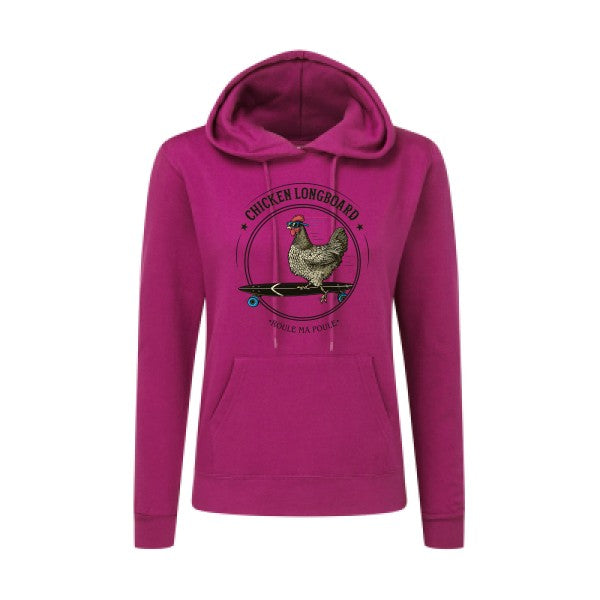 Chicken Longboard SG - Ladies' Hooded Sweatshirt Sweat capuche femme