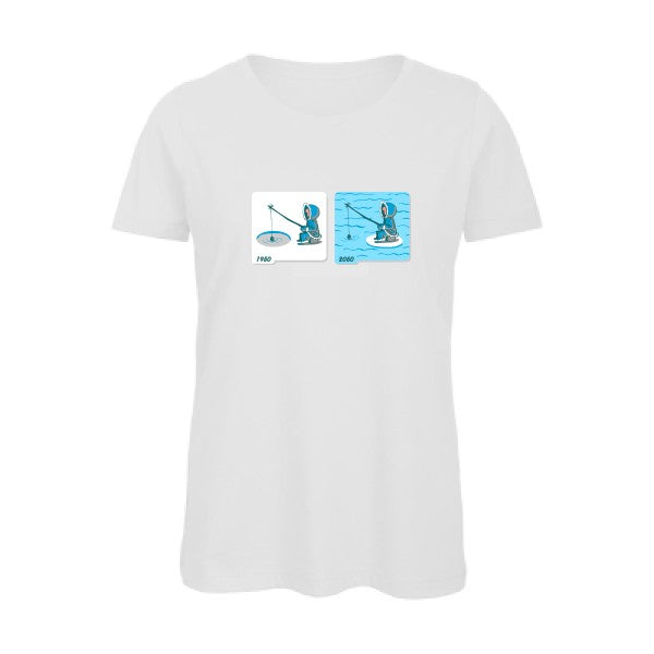 Fishing in Arctic   T-shirt femme bio